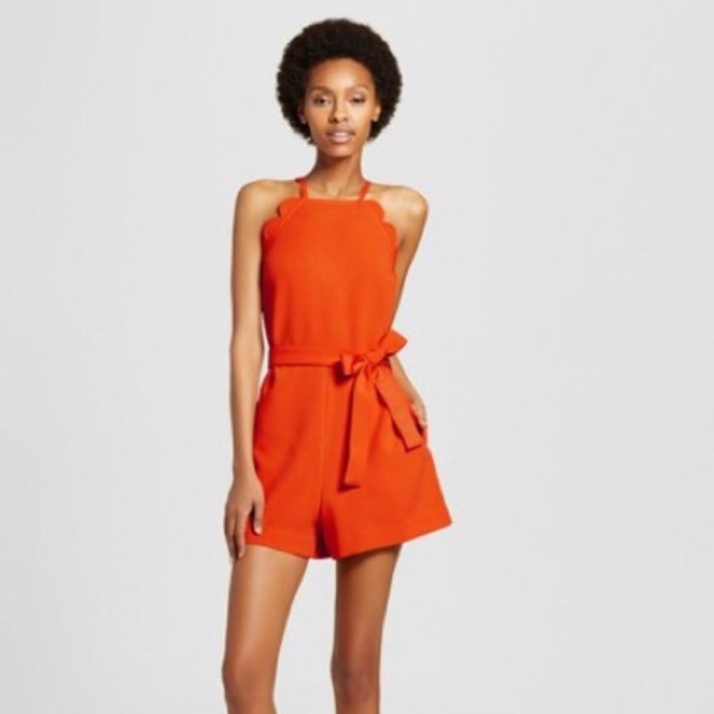 NWOT Victoria Beckham for Target Scalloped Romper